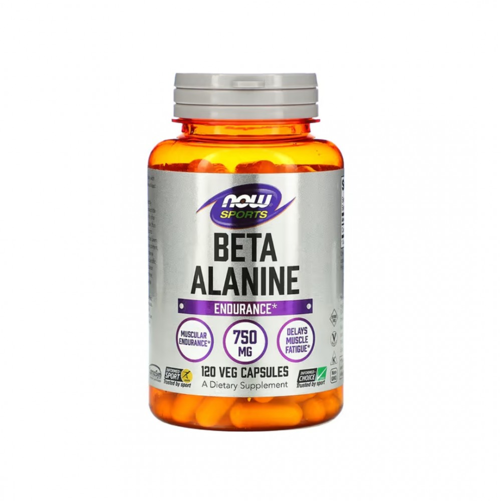 BETA ALANINE 750 MG 120 CAPS - NOW FOODS