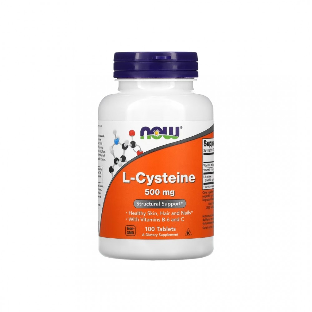 L-CYSTEINE 500 MG 100 TABS - NOW FOODS