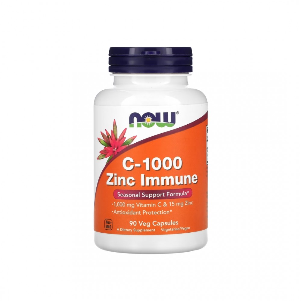 C-1000 ZINC INMUNE 90 CAPS - NOW FOODS