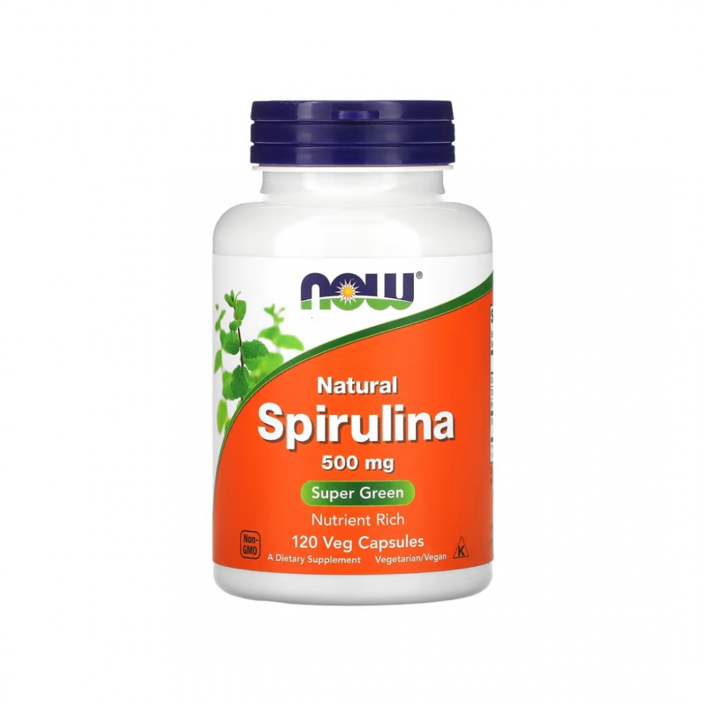 SPIRULINA 500 MG 120 CAPS - NOW FOODS